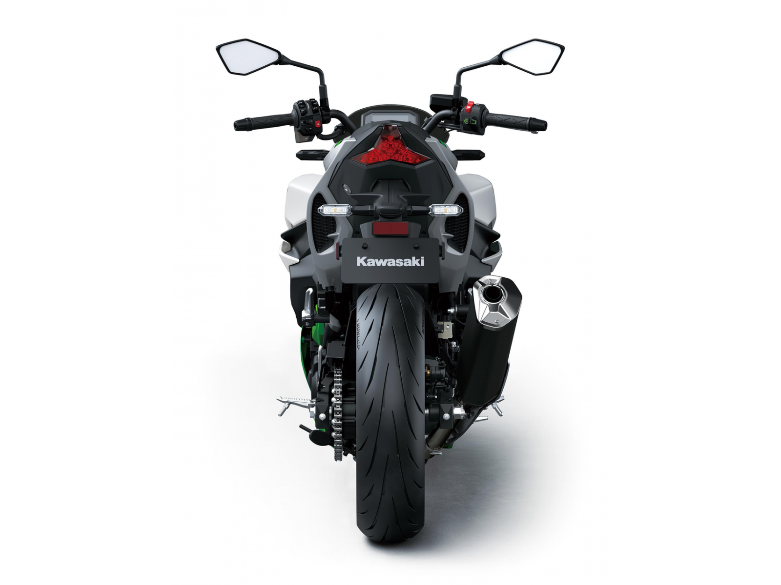 Мотоцикл KAWASAKI Z7 Hybrid (Metallic Bright Silver / Metallic Matte Lime Green / Ebony) 2025